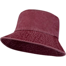 Load image into Gallery viewer, Mitica 270 g/m² washed sun hat — Burgundy