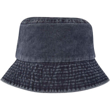 Load image into Gallery viewer, Mitica 270 g/m² washed sun hat — Navy (back)
