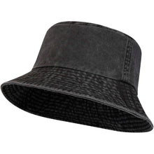Load image into Gallery viewer, Mitica 270 g/m² washed sun hat — Black