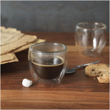 Load image into Gallery viewer, Boda 2-piece glass espresso cup set — lifestyle