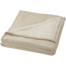Load image into Gallery viewer, Springwood soft fleece and sherpa plaid blanket — Off white