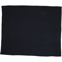 Load image into Gallery viewer, Springwood soft fleece and sherpa plaid blanket — Navy / Off white (front)