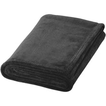 Load image into Gallery viewer, Bay extra soft coral fleece plaid blanket — Black