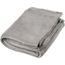 Load image into Gallery viewer, Bay extra soft coral fleece plaid blanket — Grey
