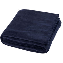 Load image into Gallery viewer, Bay extra soft coral fleece plaid blanket — Dark blue