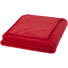 Load image into Gallery viewer, Bay extra soft coral fleece plaid blanket — Red (detail 2)