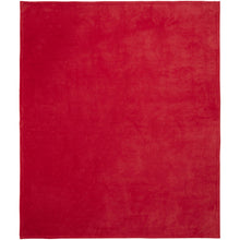 Load image into Gallery viewer, Bay extra soft coral fleece plaid blanket — Red (front)