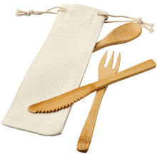 Load image into Gallery viewer, Celuk bamboo cutlery set — Natural