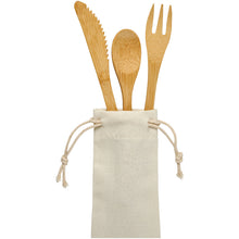 Load image into Gallery viewer, Celuk bamboo cutlery set — Natural (detail 2)