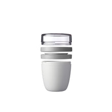 Load image into Gallery viewer, Mepal Ellipse 500+200 ml lunch pot — White (detail)