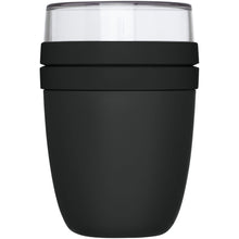 Load image into Gallery viewer, Mepal Ellipse 500+200 ml lunch pot — Charcoal (front)
