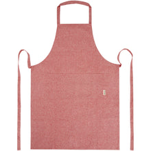 Load image into Gallery viewer, Pheebs 200 g/m² recycled cotton apron — Heather red (front)