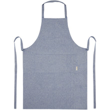 Load image into Gallery viewer, Pheebs 200 g/m² recycled cotton apron — Heather blue (front)