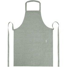 Load image into Gallery viewer, Pheebs 200 g/m² recycled cotton apron — Heather green (front)