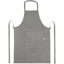 Load image into Gallery viewer, Pheebs 200 g/m² recycled cotton apron — Heather Black (front)