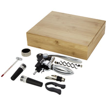 Load image into Gallery viewer, Malbick 9-piece wine set — Natural / Silver