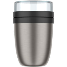 Load image into Gallery viewer, Mepal Ellipse 500+200 ml insulated lunch pot 2.0 — Black (front)