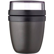 Load image into Gallery viewer, Mepal Ellipse Mini 300+120 ml lunch pot — Black