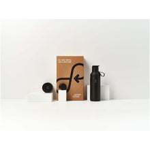 Load image into Gallery viewer, Ocean Bottle 500 ml 3-in-1 gift set — Obsidian Black (detail)