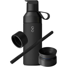 Load image into Gallery viewer, Ocean Bottle 500 ml 3-in-1 gift set — Obsidian Black