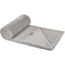 Load image into Gallery viewer, Lily GRS certified RPET coral fleece blanket — Grey (detail)