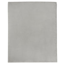 Load image into Gallery viewer, Lily GRS certified RPET coral fleece blanket — Grey (front)