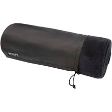 Load image into Gallery viewer, Lily GRS certified RPET coral fleece blanket — Black