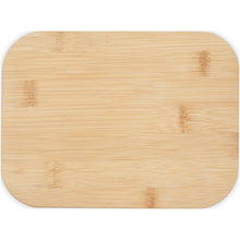 Load image into Gallery viewer, Roby 1000 ml glass lunch box with bamboo lid — Heather green (front)