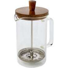 Load image into Gallery viewer, Ivorie 600 ml coffee press  — Transparent / Wood (detail 2)