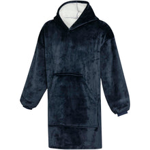 Load image into Gallery viewer, Denali GRS hoodie blanket — Dark blue