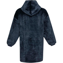 Load image into Gallery viewer, Denali GRS hoodie blanket — Dark blue (back)