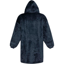 Load image into Gallery viewer, Denali GRS hoodie blanket — Dark blue (detail)