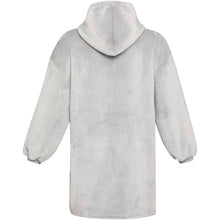 Load image into Gallery viewer, Denali GRS hoodie blanket — Grey (back)