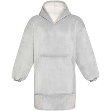 Load image into Gallery viewer, Denali GRS hoodie blanket — Grey (front)
