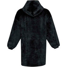 Load image into Gallery viewer, Denali GRS hoodie blanket — Black (back)