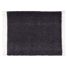 Load image into Gallery viewer, Dolly GRS recycled blanket — Black (front)
