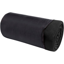Load image into Gallery viewer, Huggy fleece plaid blanket with carry pouch 220x250 cm — Black