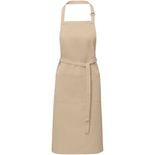Load image into Gallery viewer, Andrea 240 g/m² apron with adjustable neck strap — Oatmeal