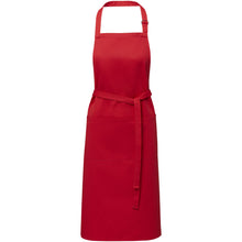 Load image into Gallery viewer, Andrea 240 g/m² apron with adjustable neck strap — Red