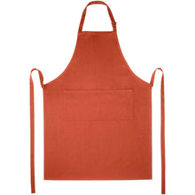 Load image into Gallery viewer, Andrea 240 g/m² apron with adjustable neck strap — Brick (front)