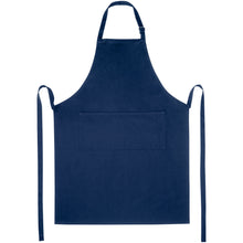 Load image into Gallery viewer, Andrea 240 g/m² apron with adjustable neck strap — Navy (front)