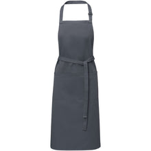 Load image into Gallery viewer, Andrea 240 g/m² apron with adjustable neck strap — Dark grey
