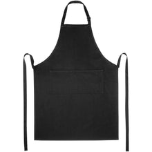 Load image into Gallery viewer, Andrea 240 g/m² apron with adjustable neck strap — Black (front)
