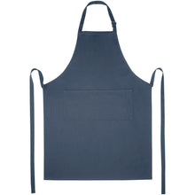 Load image into Gallery viewer, Andrea 240 g/m² apron with adjustable neck strap — Hale Blue (front)
