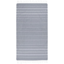 Load image into Gallery viewer, Anna 150 g/m² hammam cotton towel 100x180 cm — Grey (front)