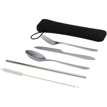 Load image into Gallery viewer, Sheen 5-piece stainless steel cutlery set — Silver