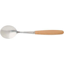 Load image into Gallery viewer, Root 5-piece stainless steel and beech wood cutlery set  — Natural (detail)