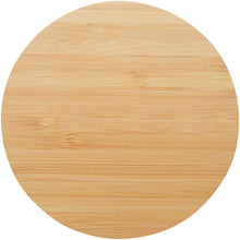 Load image into Gallery viewer, Cha bamboo coaster — Natural (back)