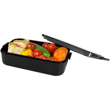 Load image into Gallery viewer, Snappy 1000 ml lunch box and cutlery set — Black (detail 2)