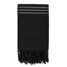 Load image into Gallery viewer, Originalhome recycled cloth - 85 x 175 cm — Black (front)